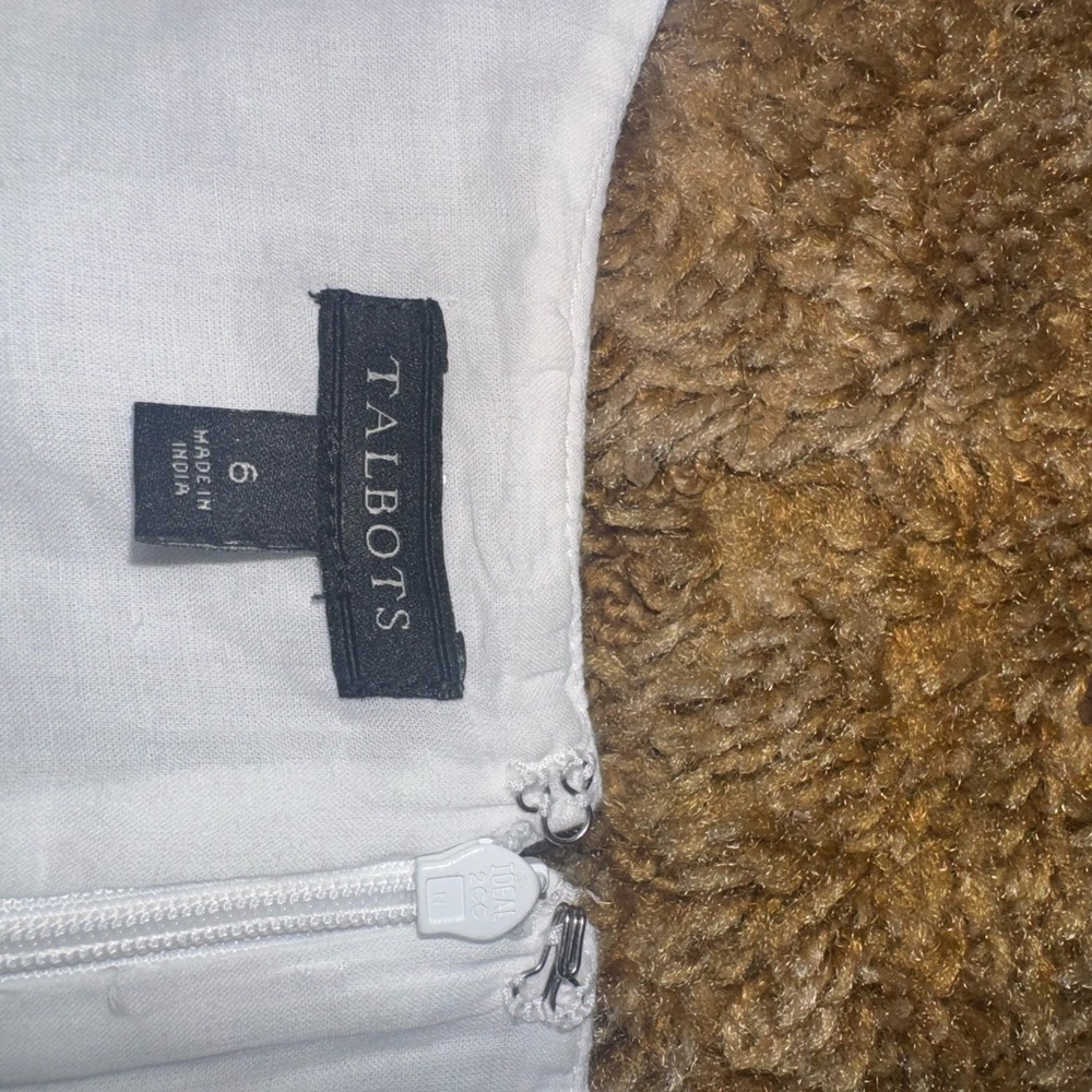 Talbots White High Low Dress
